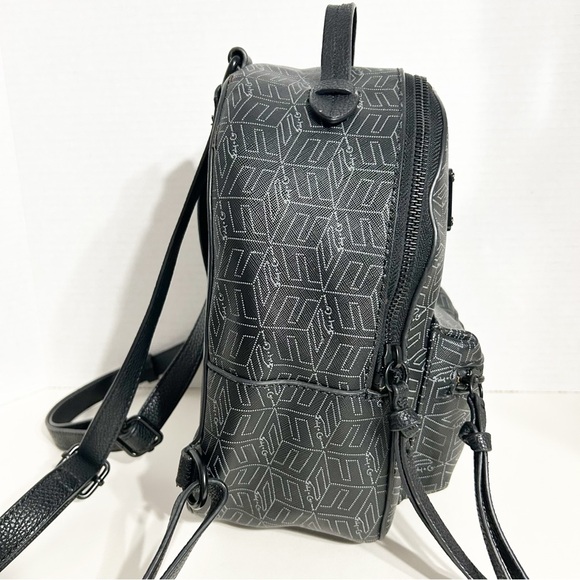 Foley and Carina Smooth Faux Leather  Backpack 3-D Cube Design Black Hardware main image 13